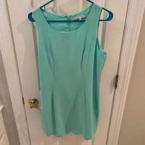 Sea foam green scallop dress
